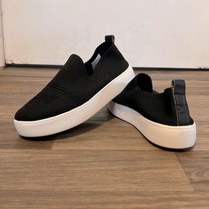 Primark Black Canvas Slip-On Sneakers